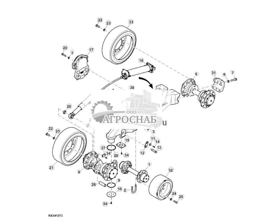 Узел гусеницы, широкая ходовая часть (показана передняя часть левой стороны) - ST827457 866.jpg